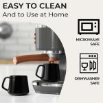 MIAMIO Set of 4 Large Ceramic Coffee Mugs