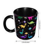 Funny Dinosaur Ceramic Coffee Mug - 11 oz Gift