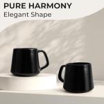 MIAMIO Set of 4 Large Ceramic Coffee Mugs