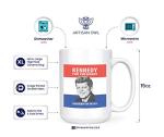 Owl JFK 1960 Presidential Campaign Coffee Mug