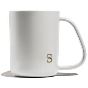 Personalized 15 oz Ceramic Mug with Gold Initial