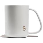Personalized 15 oz Ceramic Mug with Gold Initial