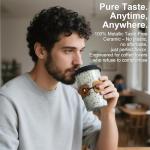 Large Travel Coffee Mug with Lid, 16.5 oz