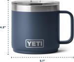 YETI 14 oz Insulated Ceramic Mug with Lid
