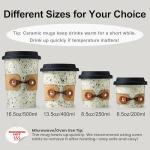 Large Travel Coffee Mug with Lid, 16.5 oz