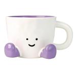 Cute Ceramic Coffee Mug - 12 oz Purple