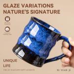 Midnight Blue Ceramic Coffee Mug - 15oz