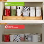 Expandable Bamboo Mug Holder and Organizer