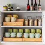 Expandable Bamboo Mug Holder and Organizer