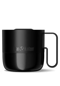Klean Kanteen 12 oz Rise Mug - Insulated Stainless Steel Coffee & Tea Mug - With Splash-Proof Slide Lid - Climate Lock Vacuum Insulated - BPA-Free Stainless Steel - Dishwasher Safe - Black