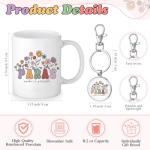 Havawish 3 Pcs Paraprofessional Gift for Women Paras Makeup Bag Cosmetic Bag 11 oz Paras Coffee Mug and Keychain Paraprofessional Appreciation Gift for Counselor Tutor Paraeducator Teacher Assistant