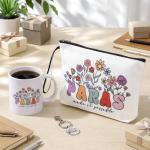 Havawish 3 Pcs Paraprofessional Gift for Women Paras Makeup Bag Cosmetic Bag 11 oz Paras Coffee Mug and Keychain Paraprofessional Appreciation Gift for Counselor Tutor Paraeducator Teacher Assistant