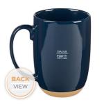 Christian Art Gifts Coffee Mug: Soar on Wings Like Eagles - Isaiah 40:31 Inspirational Scripture, 15 oz, Navy Blue