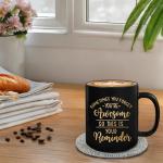 Birthday Gifts for Women, Sometimes You Forget You're Awesome Mug, Inspirational Gift for Women, Birthday Appreciation Gifts for Coworkers Friends Female Sister Mom Wife Girlfriend Bestie Bff (Black)