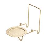 Creative Hobbies Etched Base Cup & Saucer Stand - Elegant Display Holder for Tea Sets, Plates, and Collectibles | 6 Pack