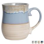 Bosmarlin Extra Large Ceramic Coffee Mug, 26 Oz, Dishwasher and Microwave Safe, Big Oversized Tea Cup, Reactive Glaze (Light blue)