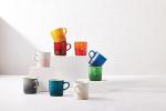 Le Creuset Stoneware Set of 6 London Mugs, 12 oz. Each, Multi-Color