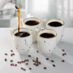 Esfour Ceramics Coffee Mugs Set Of 6, 14 Oz Large Handle Heavy Duty Cups - Microwave Dishwasher Safe - Latte, Cappuccino, Tea, Cocoa, Mocha - Men, Women, Home Office Daily Use, Classic Assorted Colors