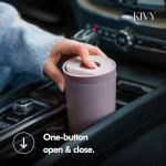 KIVY Thermos Mug 12oz [COFFEE MUG TO GO] - Insulated Stainless Steel Thermal Coffee & Tea Mug Dishwasher Safe & Leak Proof - Travel Mug - Coffee Cup - Drinking Mug Hot & Cold Beverages - Dark Blue