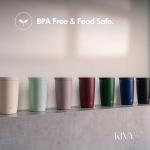 KIVY Thermos Mug 12oz [COFFEE MUG TO GO] - Insulated Stainless Steel Thermal Coffee & Tea Mug Dishwasher Safe & Leak Proof - Travel Mug - Coffee Cup - Drinking Mug Hot & Cold Beverages - Dark Blue