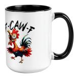 YKSINX Funny Coffee Mug for Women Men,15oz Ceramic Chicken Cup,Novelty Coffee Mugs,Funny Birthday Gifts for Friends,Family,Cool White Elephant Gifts for Adults,Unique Office Gag Gifts for Coworkers