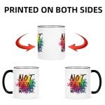 YHRJWN Not Paint Water Artist Gifts Coffee Mug, Funny Art Teacher Gifts for Professor, Educator Appreciation, Retirement, Teachers' Day Birthday Christmas Teacher Mug Gift,11Oz