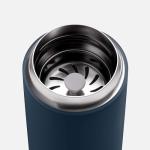 Fellow 12 oz Carter Move Travel Mug - Vacuum-Insulated Stainless Steel Travel Coffee Mug - Coffee Tumbler with Ceramic Interior and Splash Guard - Stone Blue