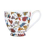 LanHong 16 oz Floral Mugs Bone China Mug Elegant Floral Coffee Tea Cup - Microwave Dishwasher Safe Mug Perfect for Coffee, Tea,Hot Beverages - Ideal Gift for Friend Colleague Dad Mom