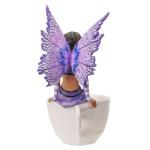 Pacific Giftware 6.7" Tall Lavender Tea Fairy in Whimsical Teacup Garden Sculpture by Amy Brown