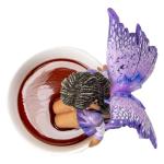 Pacific Giftware 6.7" Tall Lavender Tea Fairy in Whimsical Teacup Garden Sculpture by Amy Brown