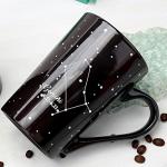 MUGKISS Gemini Heat Changing Constellation Mug 12oz, Engraving Horoscope Gemini Coffee Mug, Ceramic Color Changing Cup, May June Magic Presents.