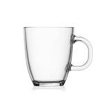 Bodum 12oz Bistro Coffee Mug Single-Wall Tempered Glass, 6 Pack, Clear