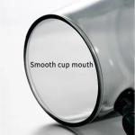 SHUWEICAO-Glass Tea Cup with Infuser and Lid, 17oz/500ml Hand-blown Borosilicate Glass Tea Mugs for Loose Leaf Tea. Gifts for Men(Classic)