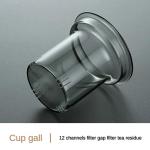 SHUWEICAO-Glass Tea Cup with Infuser and Lid, 17oz/500ml Hand-blown Borosilicate Glass Tea Mugs for Loose Leaf Tea. Gifts for Men(Classic)