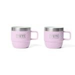 YETI Rambler 6 oz Stackable Mug, Stainless Steel, Vacuum Insulated Espresso/Coffee Mug, 2 Pack, Cherry Blossom