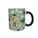 opshksog Dog Coffee Mug 11oz Ceramic Tea Cup With Handle Funny Porcelain Mugs for Women Dishwasher Microwave Safe