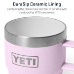 YETI Rambler 6 oz Stackable Mug, Stainless Steel, Vacuum Insulated Espresso/Coffee Mug, 2 Pack, Cherry Blossom