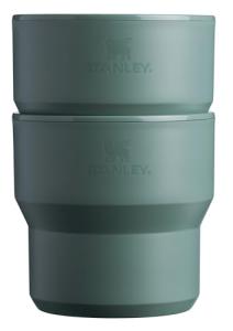 Stanley Stay-Hot Stacking Camp Cup 10 oz (2-Pack) | Cup for Coffee, Tea and Drinks | Insulated Stainless Steel Coffee Mug | BPA-Free | Shale