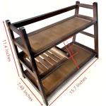Lnncdsc 3 Tier Bamboo Matcha Station, coffee station organizer Shelf with Drawer for Kitchen Countertop, Tea Bar - Matcha Powder, Tools & Cup Organizer for Matcha Lovers, Home Baristas.