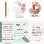 Aliceset 10 Pcs Administrative Assistant Appreciation Gifts Set Include Coffee Mug Candle Canvas Tote Cosmetic Bag Bracelet Badge Holder Socks Notebook Ballpoint Pen Gift Card for Secretary Women