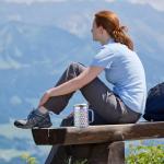 Oggi ThermoMug Stainless Steel Insulated Mug- Double Wall Vacuum Insulated w/Handle & Lid, Coffee Cup, Camping Mug, Travel Thermos, 14oz(420ml), Happy Flowers