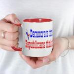 CafePress Democrats Vs. Republicans Mug 11 oz (325 ml) Ceramic Coffee Mug
