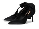 Steve Madden Women's Teacup Pump, Black Satin, 5.5