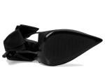 Steve Madden Women's Teacup Pump, Black Satin, 5.5