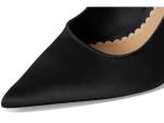 Steve Madden Women's Teacup Pump, Black Satin, 5.5