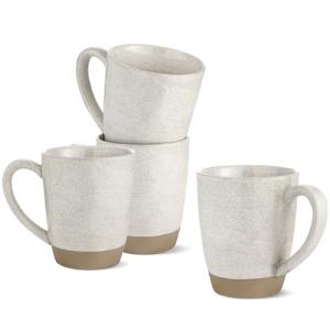 Yedio 12 oz Ceramic Coffee Mugs – Set of 4, Speckled Glaze Coffee Cups with Handle for Tea, Latte, Cocoa, Stylish Gift, Dishwasher & Microwave Safe