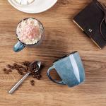 GBHOME Ceramic Coffee Mugs Set of 6, 12oz Stoneware Coffee Mugs Set For Dad Mom Women MEN, Light Weight Coffee Cups for Latte/Tea/Beer/Hot Cocoa, Dishwasher & Microwave Safe