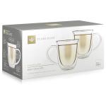 Teabloom Double Walled Borosilicate Glasses – Set of 2 Insulated Glass Cups for Tea, Coffee and More - 8 oz / 240 ml – Canterbury Bells Collection