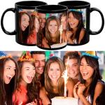 Custom Mug with One Wrap Picture or Text, Personalized Mug, Microwave & Dishwasher Safe Ceramic Mug, 11 Ounces