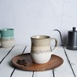 Bosmarlin Large Ceramic Coffee Mug, 20 Oz, Big Tea Cup for Office and Home, Dishwasher and Microwave Safe(20 Oz, Brown Grey)